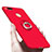 Custodia Plastica Rigida Opaca con Anello Supporto A03 per Xiaomi Mi 5X Rosso