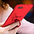 Custodia Plastica Rigida Opaca con Anello Supporto A04 per Huawei Honor View 10 Rosso