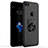 Nero Custodia Plastica Rigida Opaca con Anello Supporto A06 per Apple iPhone 7 Plus Nero