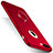 Custodia Plastica Rigida Opaca con Anello Supporto F01 per Apple iPhone 8 Plus Rosso