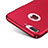 Custodia Plastica Rigida Opaca con Anello Supporto F01 per Apple iPhone 8 Plus Rosso