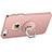 Custodia Plastica Rigida Opaca con Anello Supporto per Apple iPhone 5 Rosa