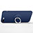 Custodia Plastica Rigida Opaca con Anello Supporto per Apple iPhone 8 Plus Blu