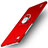 Custodia Plastica Rigida Opaca con Anello Supporto per Huawei Ascend P7 Rosso