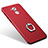 Custodia Plastica Rigida Opaca con Anello Supporto per Huawei Enjoy 6S Rosso