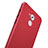 Custodia Plastica Rigida Opaca con Anello Supporto per Huawei Enjoy 6S Rosso