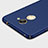 Custodia Plastica Rigida Opaca con Anello Supporto per Huawei Enjoy 7 Plus Blu