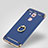Custodia Plastica Rigida Opaca con Anello Supporto per Huawei G9 Plus Blu