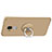 Custodia Plastica Rigida Opaca con Anello Supporto per Huawei GR5 Mini Oro