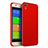 Custodia Plastica Rigida Opaca con Anello Supporto per Huawei Honor 4A Rosso
