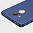 Custodia Plastica Rigida Opaca con Anello Supporto per Huawei Honor 6C Pro Blu
