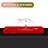 Custodia Plastica Rigida Opaca con Anello Supporto per Huawei Honor View 10 Rosso