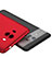 Custodia Plastica Rigida Opaca con Anello Supporto per Huawei Mate 10 Rosso