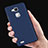 Custodia Plastica Rigida Opaca con Anello Supporto per Huawei Mate 7 Blu