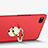 Custodia Plastica Rigida Opaca con Anello Supporto per Huawei P8 Rosso
