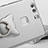 Custodia Plastica Rigida Opaca con Anello Supporto per Huawei P9 Plus Argento