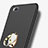 Custodia Plastica Rigida Opaca con Anello Supporto per Xiaomi Mi 4C Nero