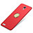 Custodia Plastica Rigida Opaca con Anello Supporto per Xiaomi Redmi Note Prime Rosso