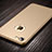 Custodia Plastica Rigida Opaca con Foro e Anello Supporto per Apple iPhone 7 Oro