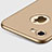 Custodia Plastica Rigida Opaca con Foro e Anello Supporto per Apple iPhone 8 Oro