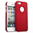 Custodia Plastica Rigida Opaca con Foro per Apple iPhone 5 Rosso