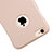 Custodia Plastica Rigida Opaca con Foro per Apple iPhone 6S Oro Rosa