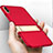 Custodia Plastica Rigida Opaca con Supporto per Apple iPhone X Rosso