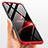 Custodia Plastica Rigida Opaca Fronte e Retro 360 Gradi con Magnetico Anello Supporto per Huawei Enjoy 9 Plus Rosso e Nero