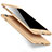 Custodia Plastica Rigida Opaca Fronte e Retro 360 Gradi per Apple iPhone SE3 2022 Oro