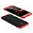 Custodia Plastica Rigida Opaca Fronte e Retro 360 Gradi per Samsung Galaxy J7 Pro Rosso e Nero
