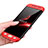 Custodia Plastica Rigida Opaca Fronte e Retro 360 Gradi per Samsung Galaxy J7 Pro Rosso e Nero