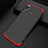 Custodia Plastica Rigida Opaca Fronte e Retro 360 Gradi Q01 per Huawei Enjoy 9 Plus Rosso e Nero