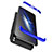 Custodia Plastica Rigida Opaca Fronte e Retro 360 Gradi Q01 per Huawei Nova Lite 3 Blu e Nero