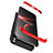 Custodia Plastica Rigida Opaca Fronte e Retro 360 Gradi Q01 per Huawei Nova Lite 3 Rosso e Nero