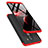 Custodia Plastica Rigida Opaca Fronte e Retro 360 Gradi Q03 per Xiaomi Pocophone F1 Rosso e Nero
