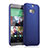 Custodia Plastica Rigida Opaca per HTC One M8 Blu
