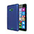Custodia Plastica Rigida Opaca per Microsoft Lumia 535 Blu