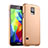 Custodia Plastica Rigida Opaca per Samsung Galaxy S5 Duos Plus Oro