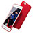 Custodia Plastica Rigida Opaca Q03 per Apple iPhone 8 Rosso