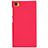 Custodia Plastica Rigida Perforato per Xiaomi Mi 3 Rosso