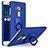 Custodia Plastica Rigida Sabbie Mobili con Anello Supporto per Asus Zenfone 3 Laser Blu