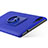 Custodia Plastica Rigida Sabbie Mobili con Anello Supporto per Asus Zenfone 4 Max ZC554KL Blu