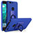 Custodia Plastica Rigida Sabbie Mobili con Anello Supporto per Google Pixel XL Blu