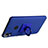 Custodia Plastica Rigida Sabbie Mobili con Anello Supporto per HTC Desire 10 Pro Blu