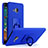 Custodia Plastica Rigida Sabbie Mobili con Anello Supporto per HTC U Play Blu