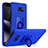 Custodia Plastica Rigida Sabbie Mobili con Anello Supporto per HTC U Ultra Blu