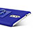 Custodia Plastica Rigida Sabbie Mobili con Anello Supporto per Nokia 8 Blu