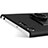 Custodia Plastica Rigida Sabbie Mobili con Anello Supporto per Sony Xperia XZ Premium Nero