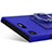 Custodia Plastica Rigida Sabbie Mobili con Anello Supporto per Sony Xperia XZ1 Compact Blu
