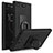 Custodia Plastica Rigida Sabbie Mobili con Anello Supporto per Sony Xperia XZ1 Compact Nero